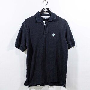BMW Logo Car Polo Shirt Large Y2K Racing Motorsports